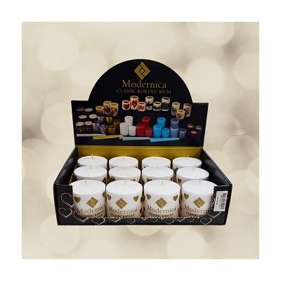 KÜÇÜK NATUREL SİLİNDİR MUM *12*24 - 058.02.0540