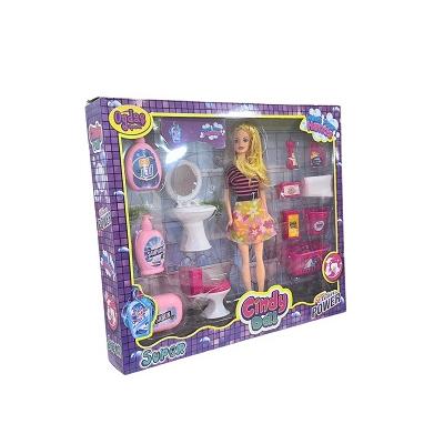 CINDY DOLL TEMİZLİK SETLİ BEBEK *12 - 076.02452