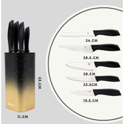 KAHVERENGİ BIÇAK SETİ *12 - 083.ÇSET-6