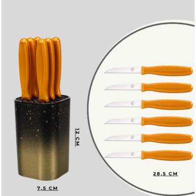 MİNİ BOY TAKOZLU 6LI BIÇAK SETİ *24 - 083.MİNİ(8164)