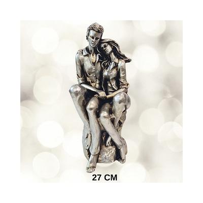 OTURAN KADIN ERKEK DEKORATİF BİBLO *14 - 084.0054