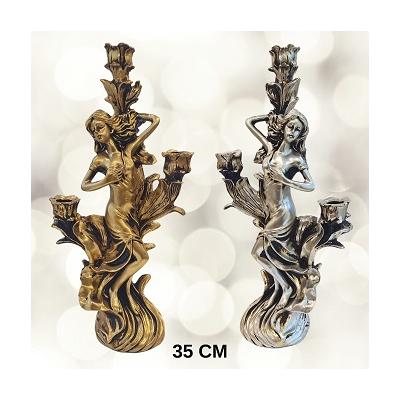 DEKORATİF BİBLO ŞAMDANLIK(3 KOLU)*2*16*20 - 084.2646(K.İÇİDKKT)