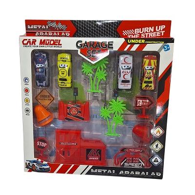 KUTULU 4LÜ METAL GARAJE SET *60 - 506.BRN-2320