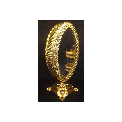 ASYA MAKYAJ AYNASI OVAL KÜÇÜK ALTIN*24 - SAG.İ.020.ZB2018-1A