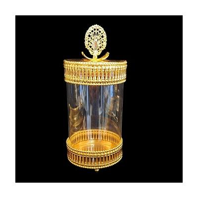 CEMRE 14CM METAL CAM KAPAKLI KAVANOZ ALTIN*36 - SAG.İ.022.Z3049-A