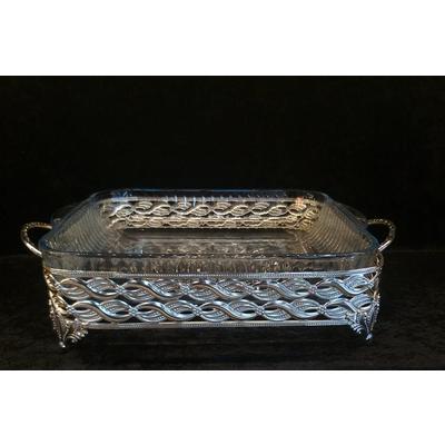 SEDEF FIRINCAM SUNUM TEPSİSİ KARE ORTA GÜMÜŞ*8 - SAG.İML.012.1022-2G