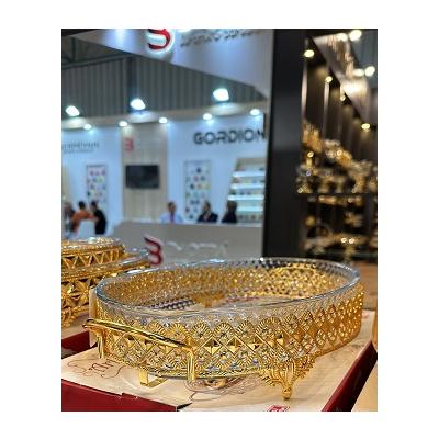 OTANTİK FIRINCAM SUNUM TEPSİSİ OVAL KÜÇÜK ALTIN*12 - SAG.İML.012.1300-1A