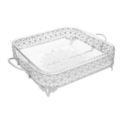 YILDIZ FIRINCAM SUNUM TEPSİSİ KARE KÜÇÜK GÜMÜŞ*12 - SAG.İML.012.9826-1G