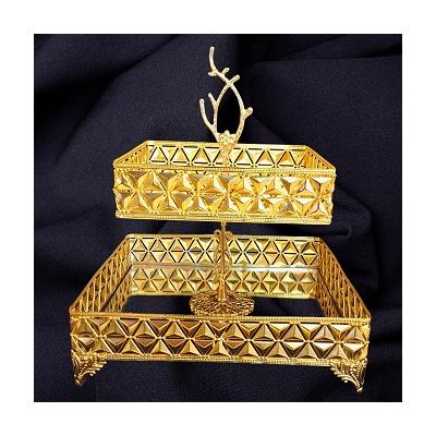 DİAMOND 2 KATLI KARE KURABİYELİK ALTIN*10 - SAG.İML.014.1056-A