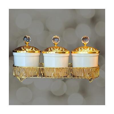 SAÇAK 3LÜ METAL PORS BAHARAT TK ALTIN*12 - SAG.İML.015.3501-A