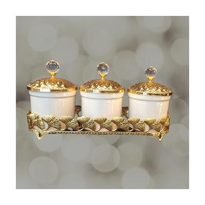 PALMİYE 3LÜ METAL PORS BAHARAT TK ALTIN*12 - SAG.İML.015.3504-A