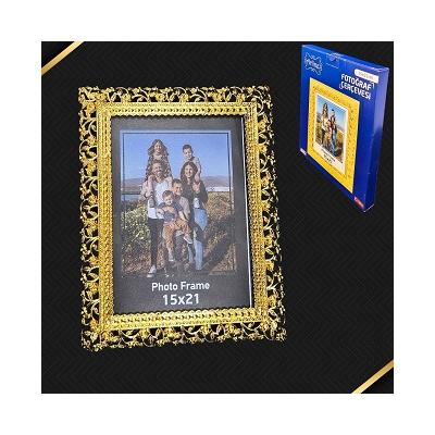 TAÇ 15X21 METAL ÇERÇEVE RESİMLİK ALTIN *24 - SAG.İML.1974-3A