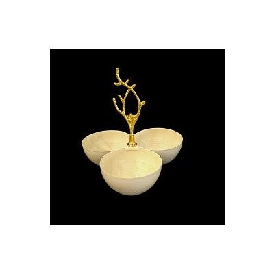 METAL 3LÜ KREM ROZANS ÇEREZLİK*31 - SAG.İML.ZY-033-K